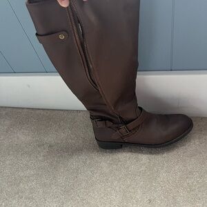 Brown Knee-High Women's Boots